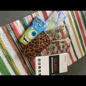 iPhone X case bundle/ tempered glass protector